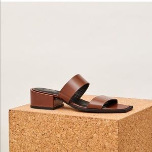 The Summer Slide - Cognac Sandals